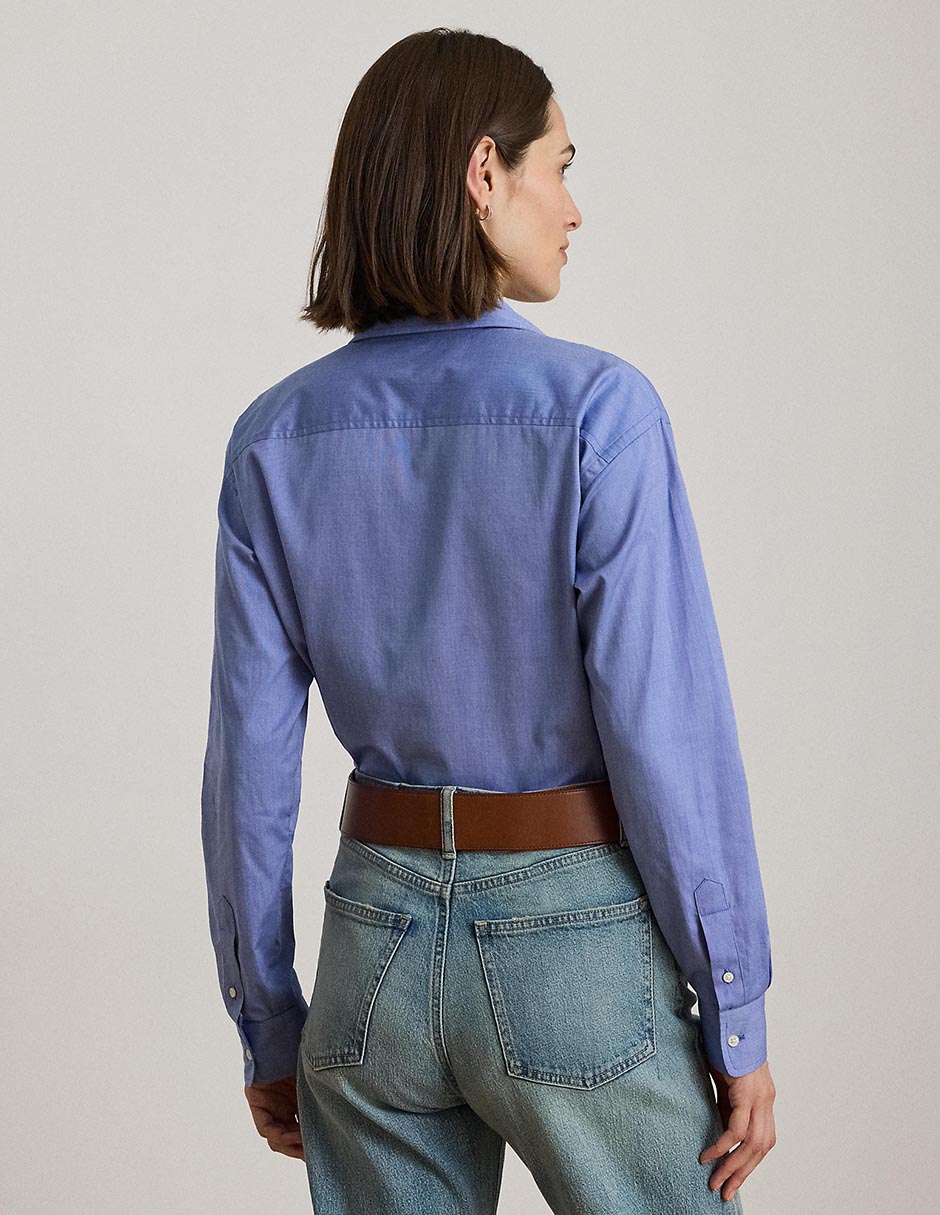 Blusa camisera manga larga para mujer 2