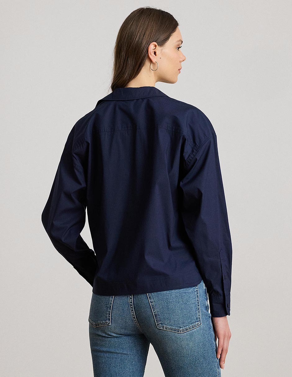Blusa camisera manga larga para mujer 2