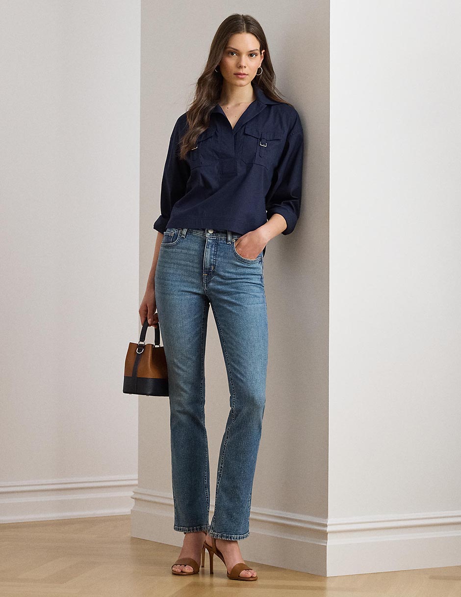 Blusa camisera manga larga para mujer 3