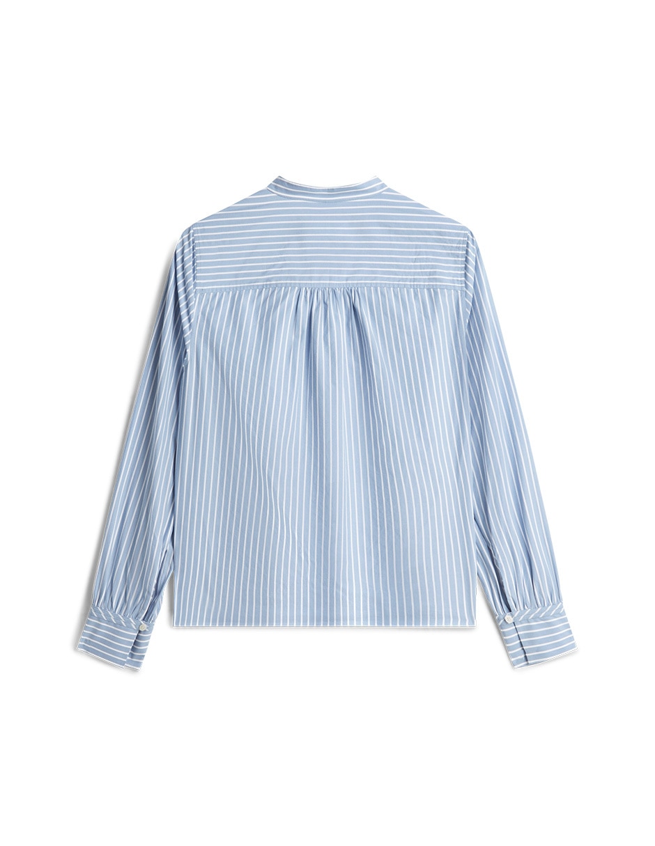 Blusa camisera manga larga para mujer 2