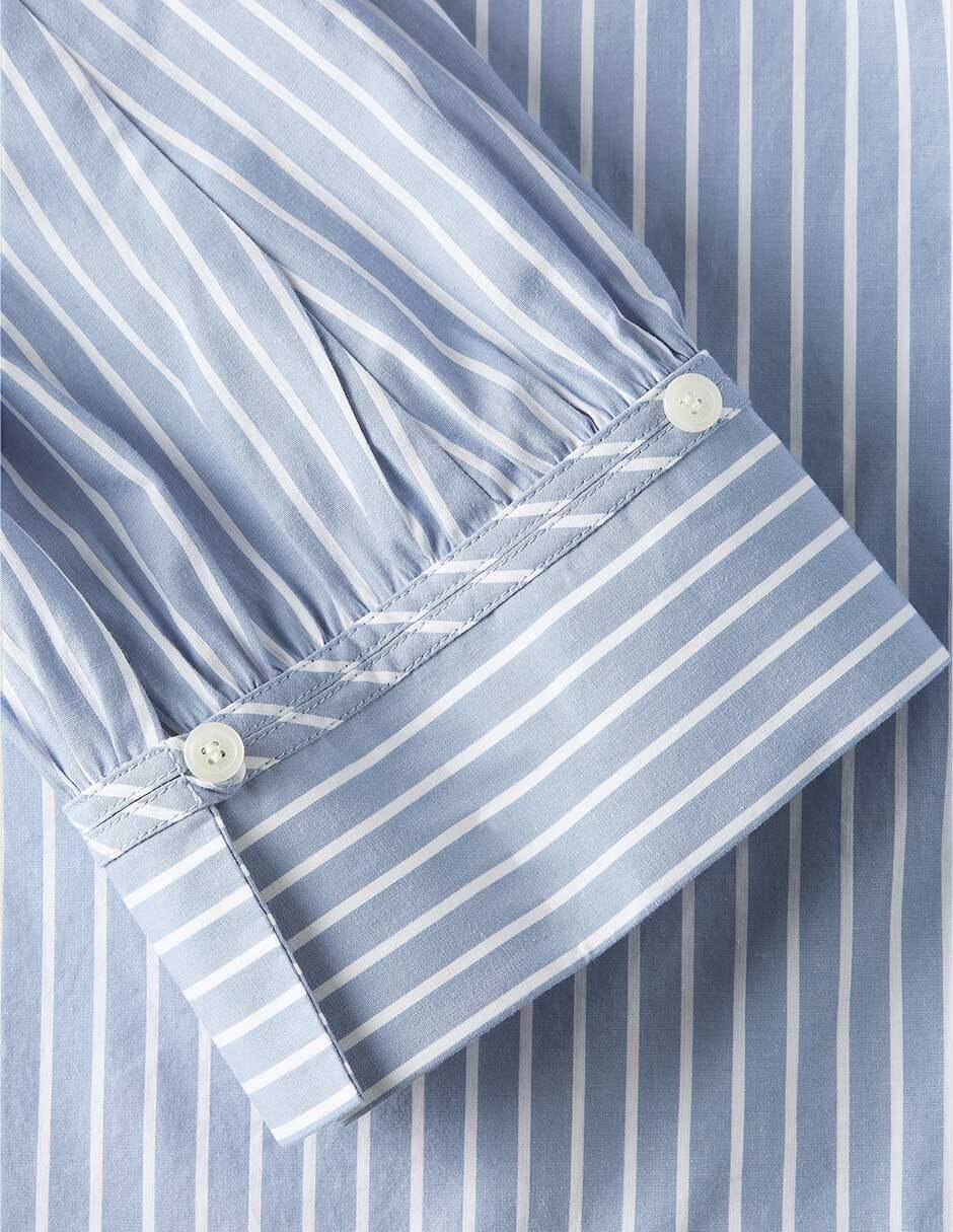 Blusa camisera manga larga para mujer 5
