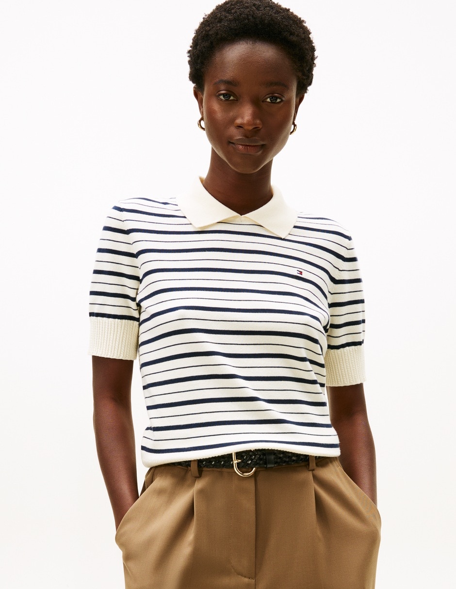 Suéter cuello polo para mujer 2