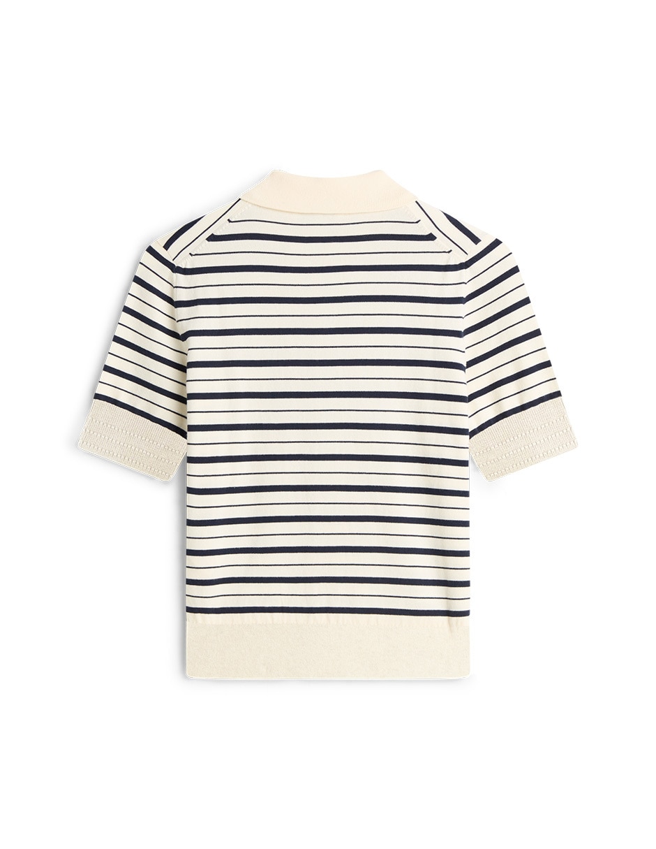 Suéter cuello polo para mujer 6
