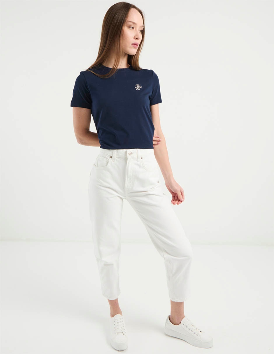Playera manga corta cuello redondo para mujer 3