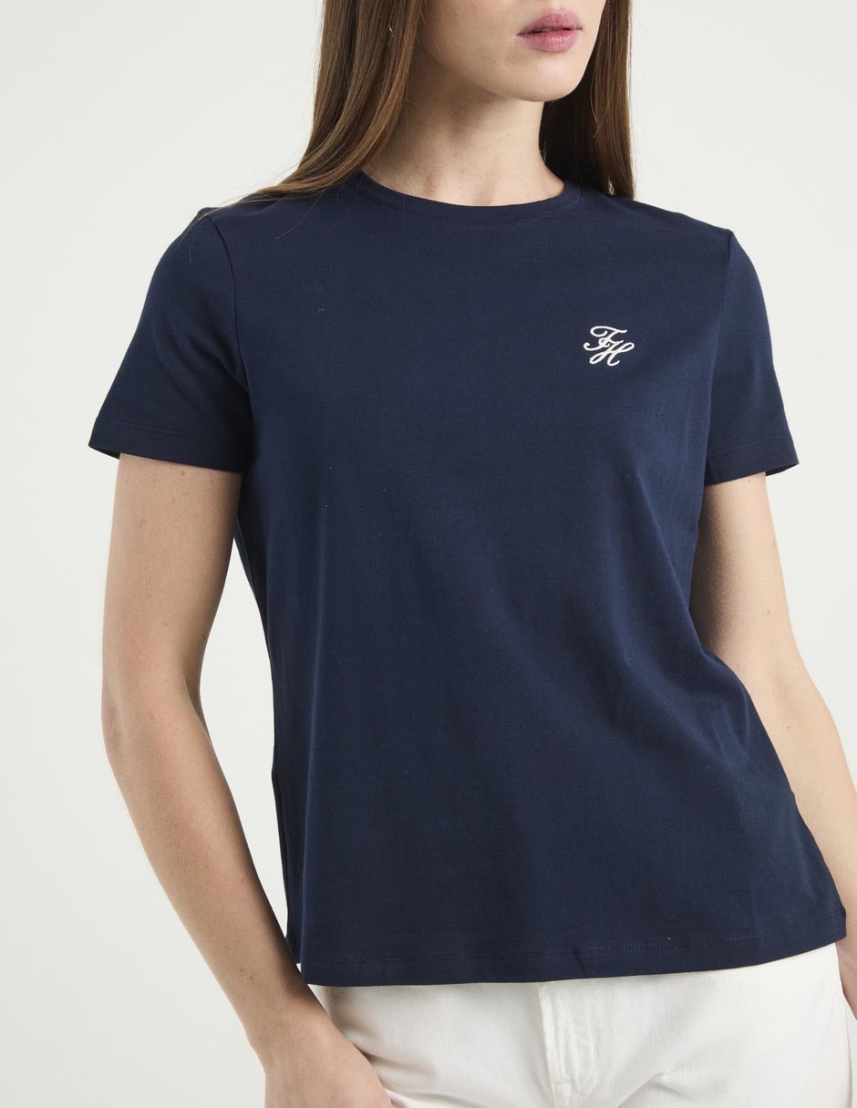 Playera manga corta cuello redondo para mujer 5