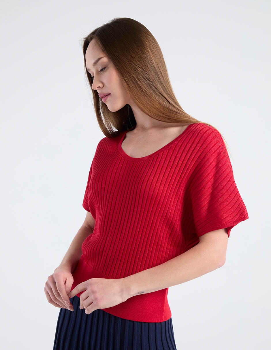 Blusa manga corta para mujer