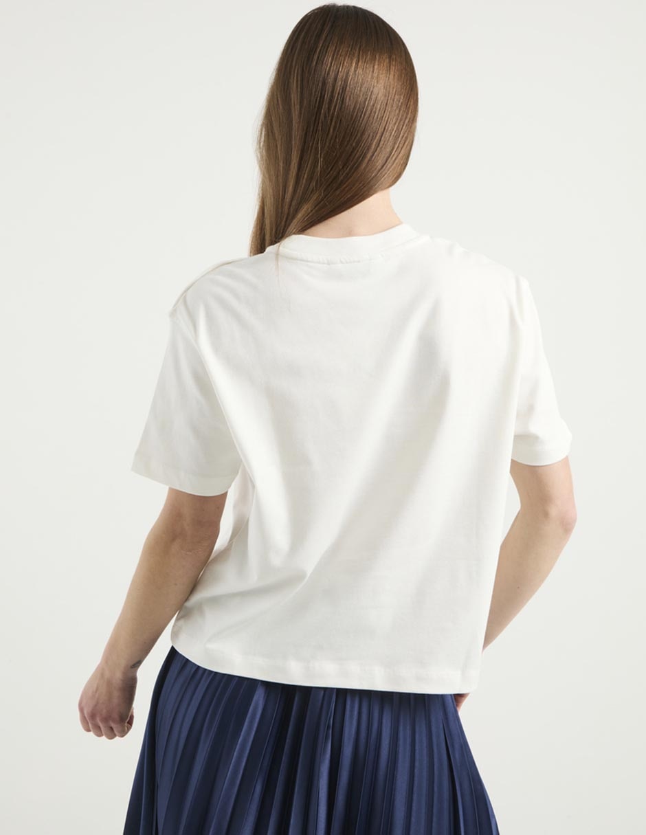 Playera manga corta cuello redondo para mujer 2