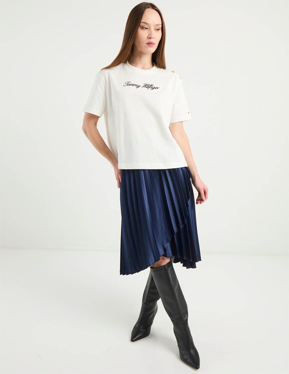 Playera manga corta cuello redondo para mujer 3