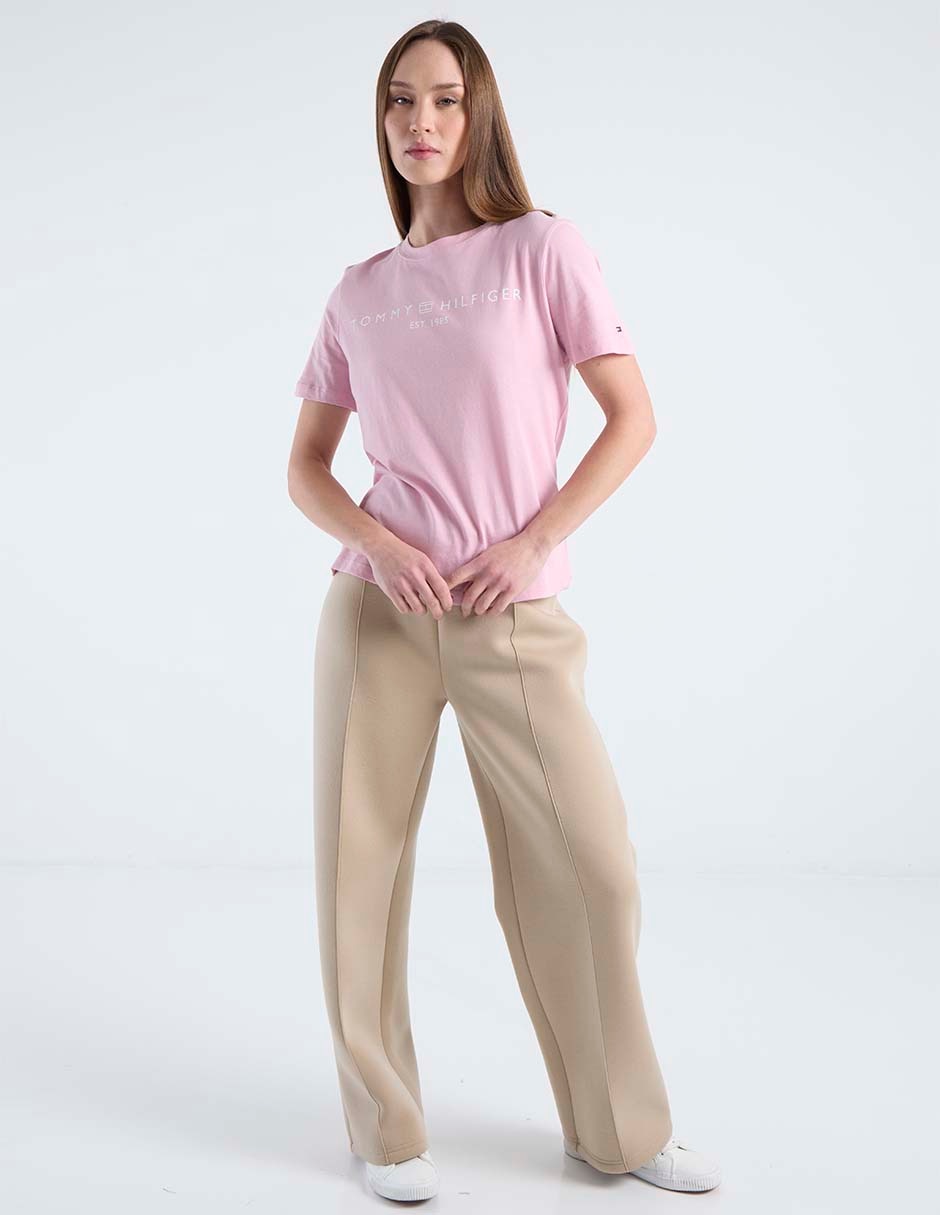 Playera manga corta cuello redondo para mujer 2