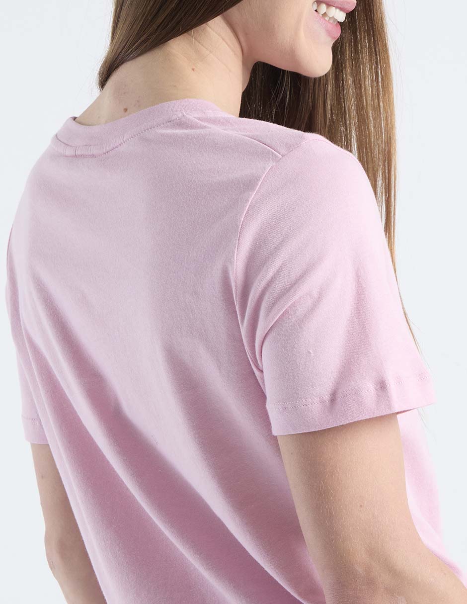 Playera manga corta cuello redondo para mujer 5