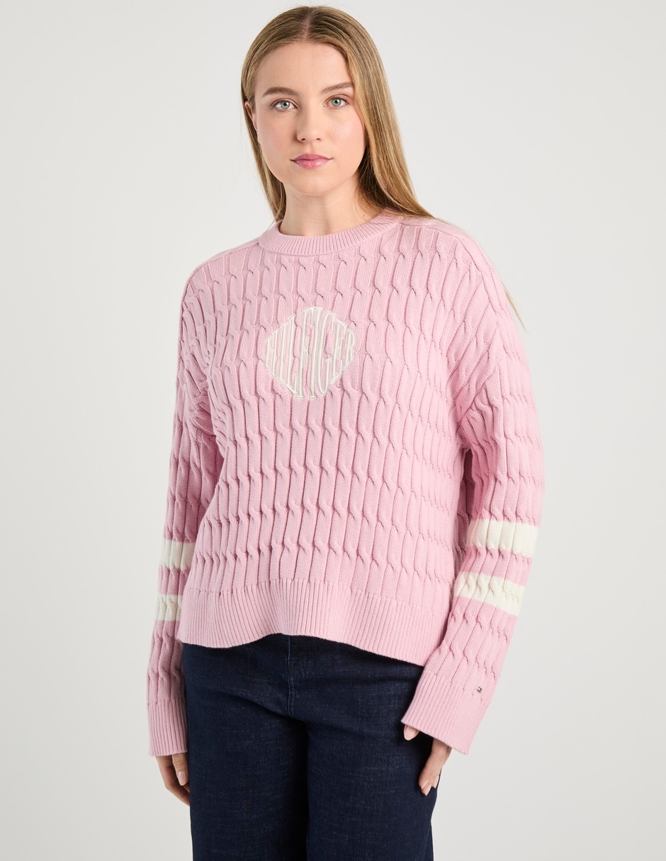 Suéter cuello redondo para mujer 2