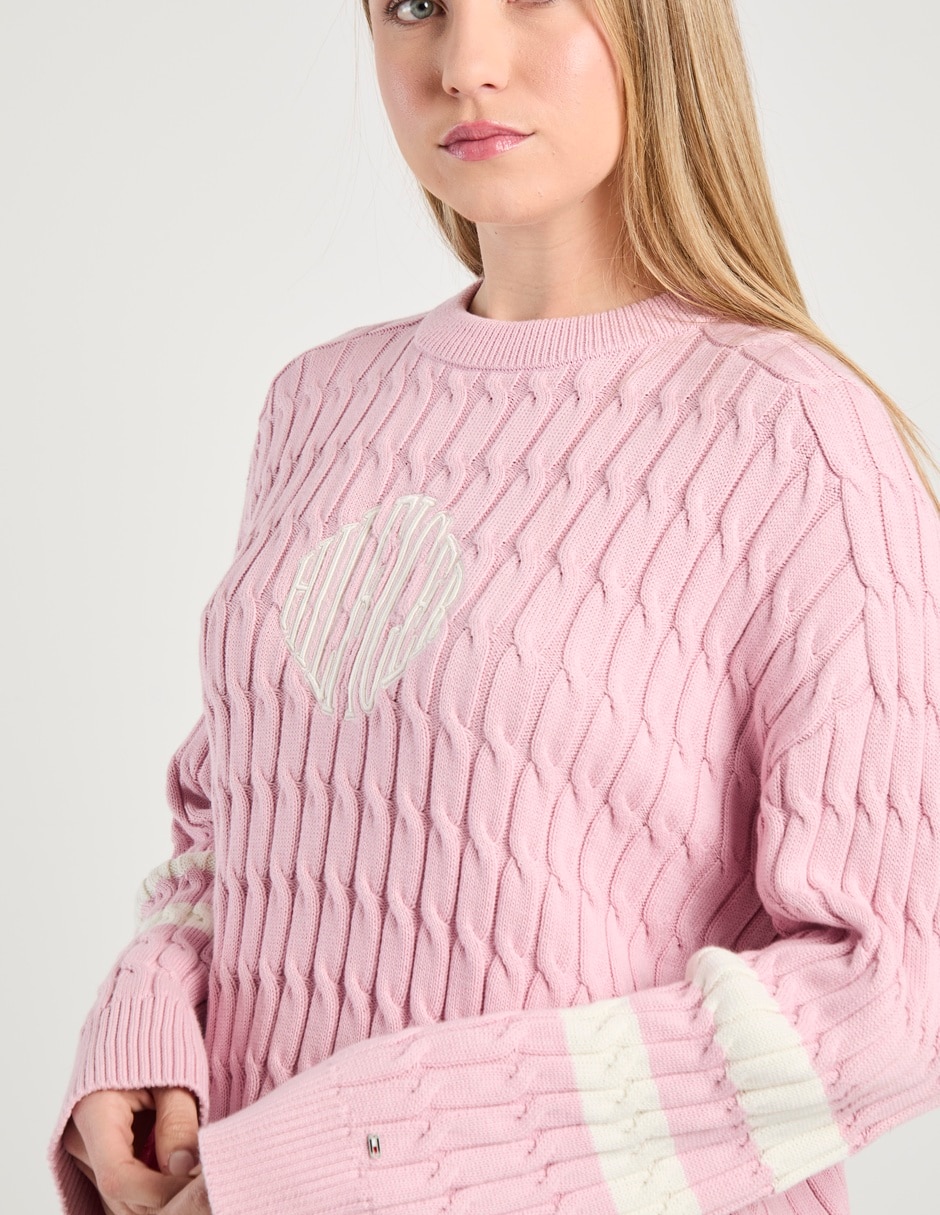 Suéter cuello redondo para mujer 4