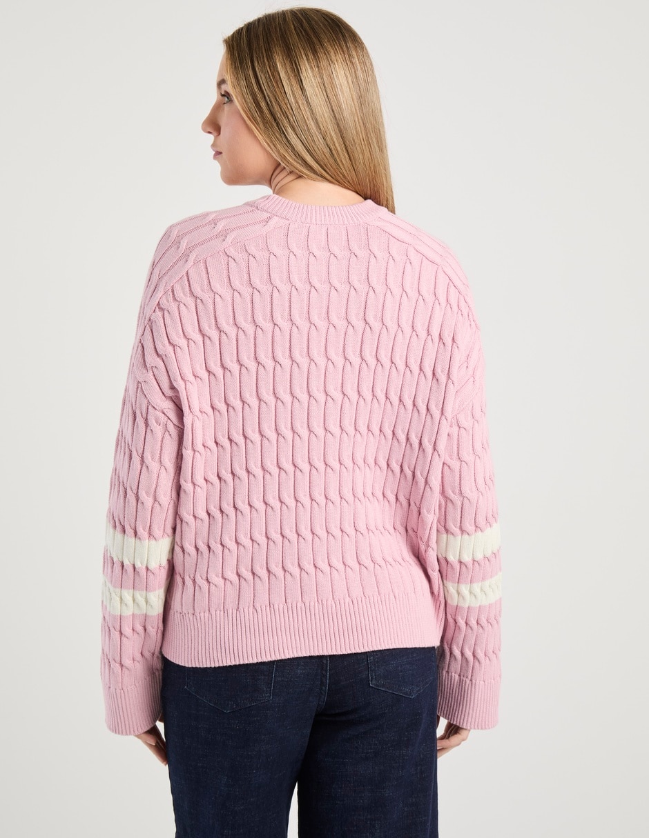 Suéter cuello redondo para mujer 6