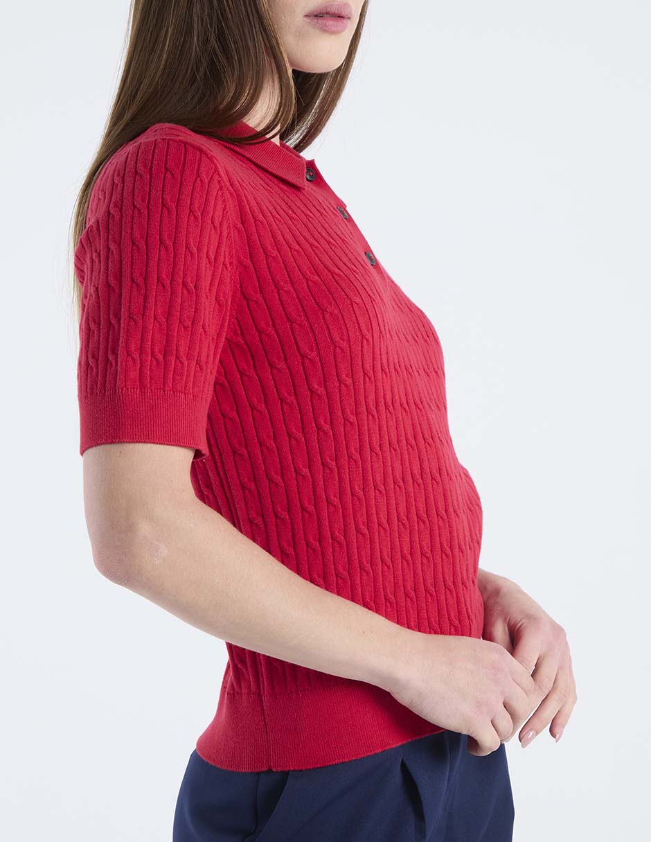 Playera tipo polo para mujer 5