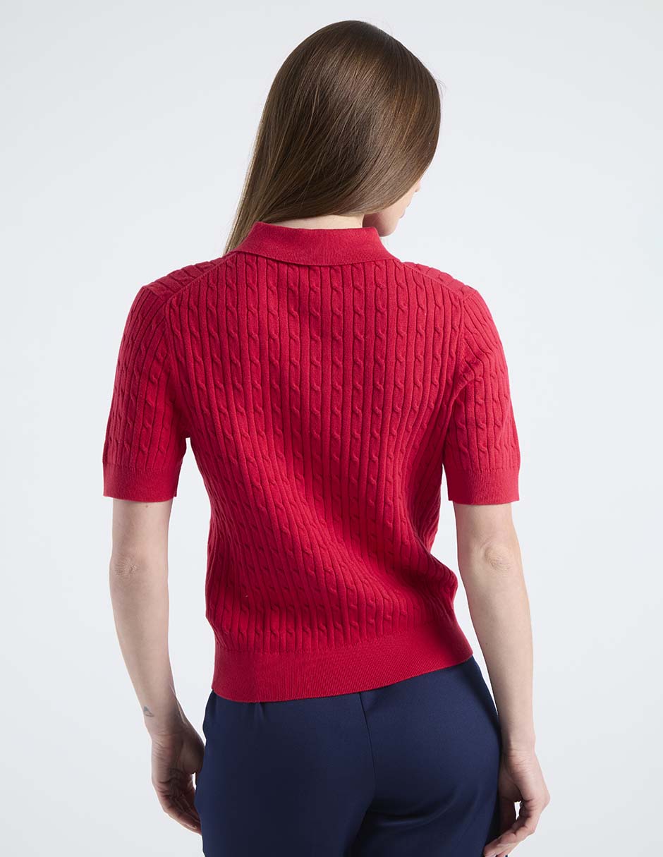 Playera tipo polo para mujer 6