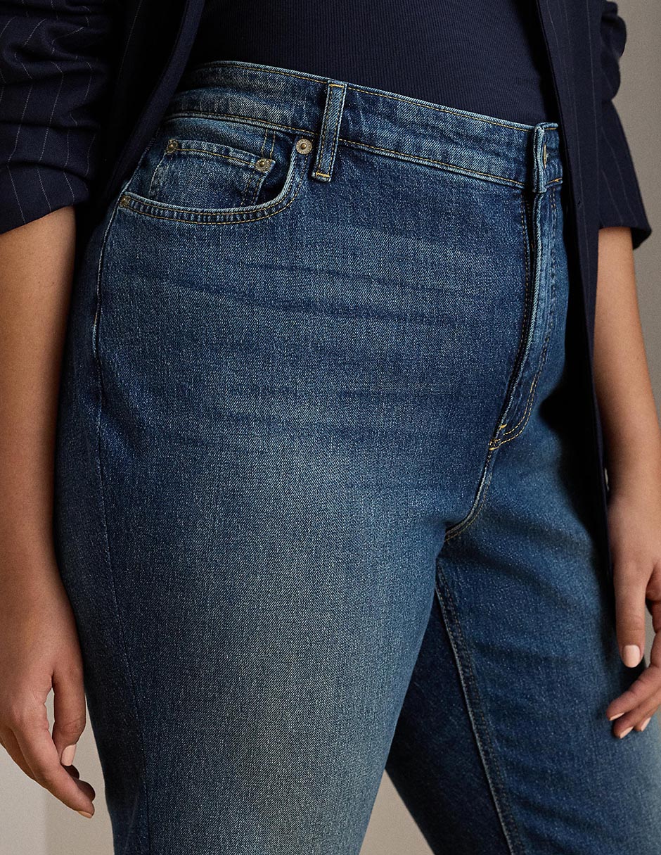 Jeans straight para mujer 5