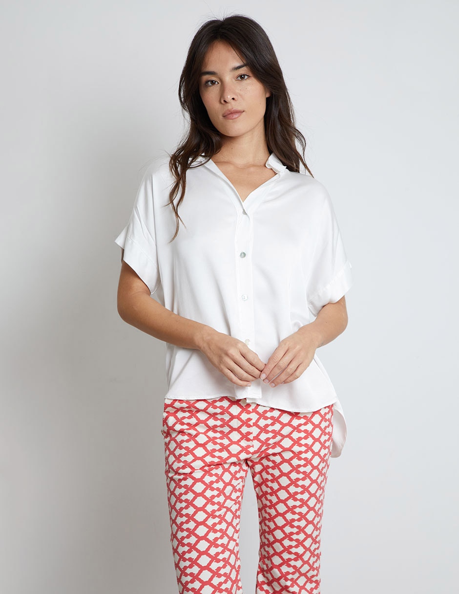 Blusa Trucco manga al codo para mujer