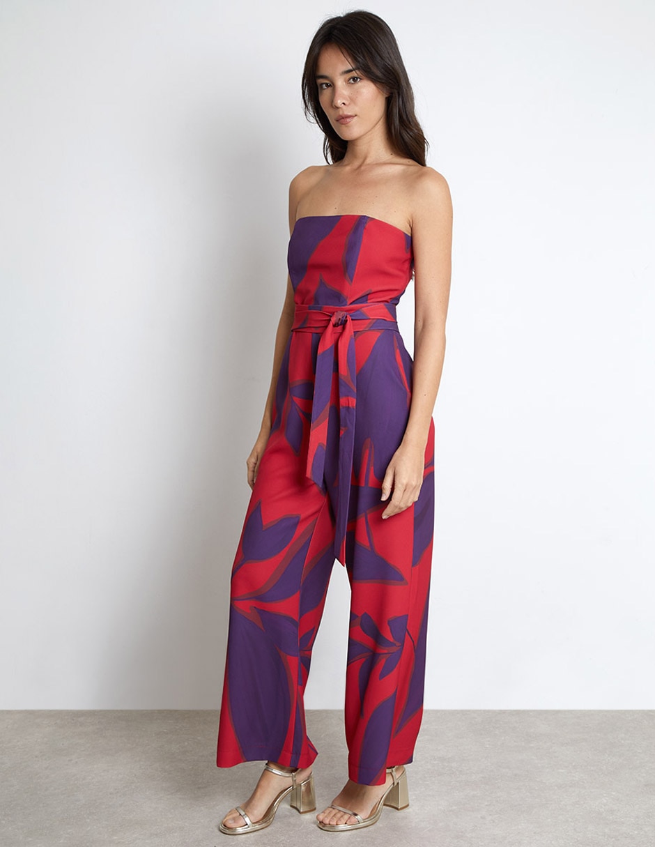 Jumpsuit casual estampado floral para mujer 2