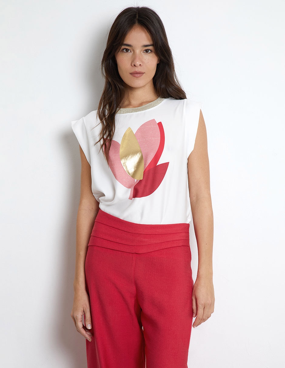 Blusa Trucco manga corta para mujer 4