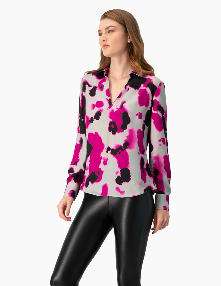 Blusa manga larga para mujer
