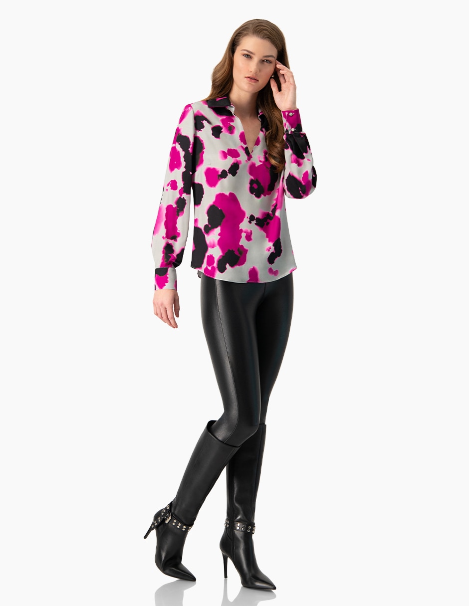 Blusa manga larga para mujer 4