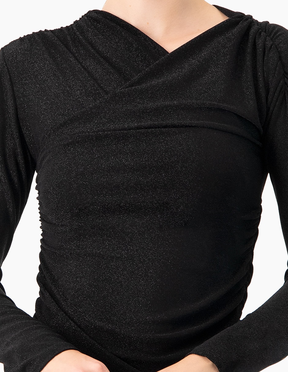 Body cuello asimétrico escote medio para mujer 5