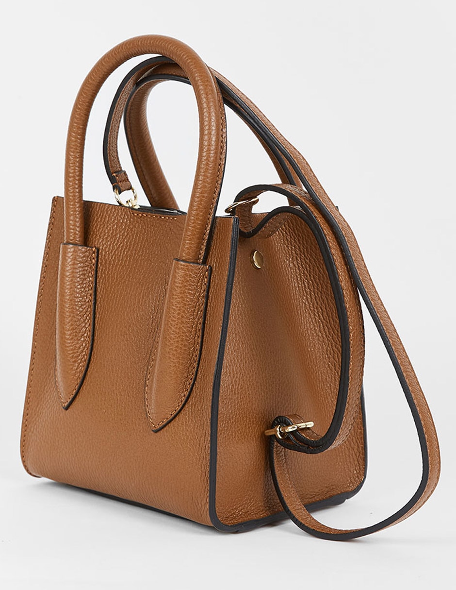 Bolsa satchel Bristol Blue de piel para mujer 3