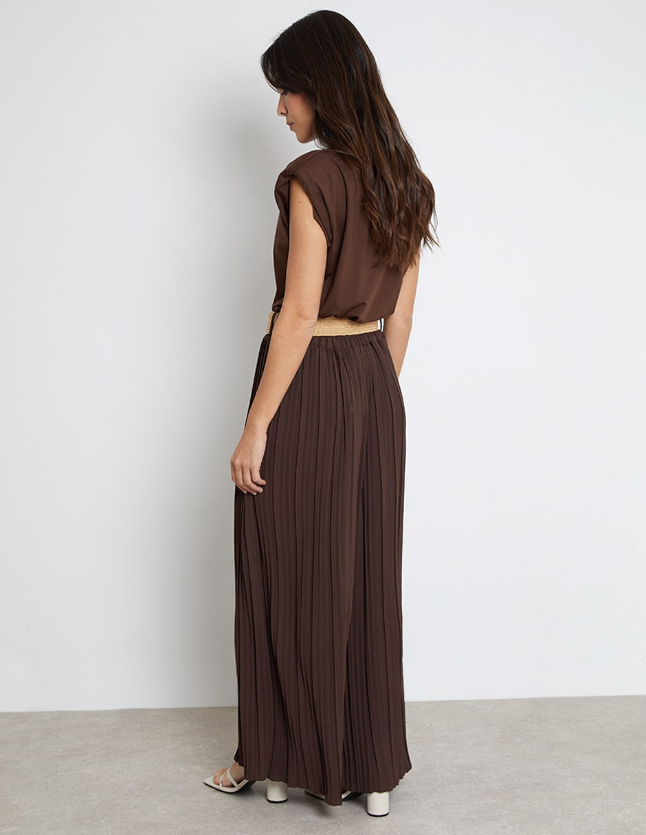 Pantalón coulotte amplio para mujer 3