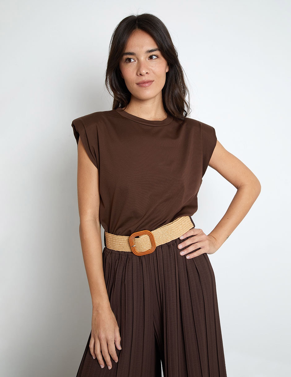 Blusa manga corta para mujer
