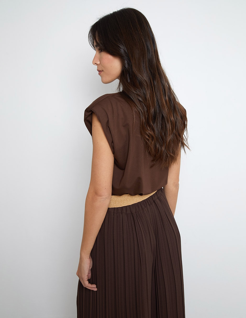 Blusa manga corta para mujer 3