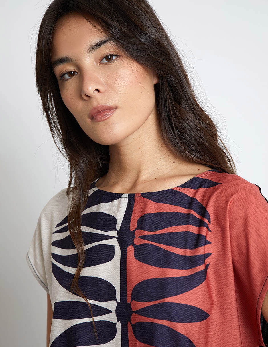 Blusa manga corta para mujer 4