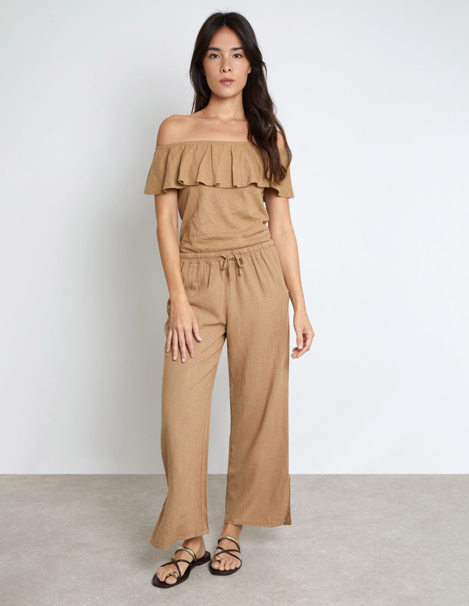 Pantalón relaxed wide leg para mujer 5
