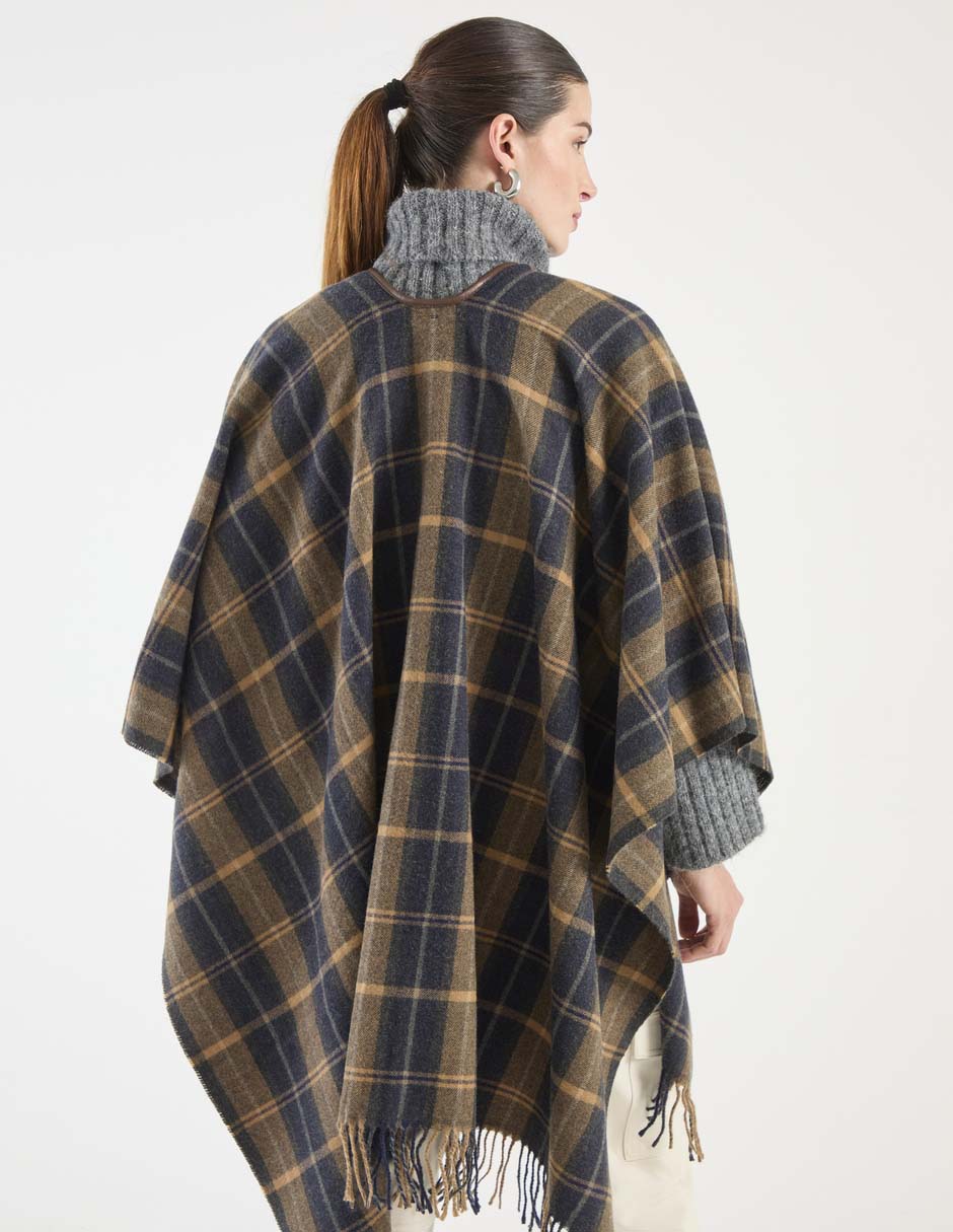 Chal estampado a cuadros 2