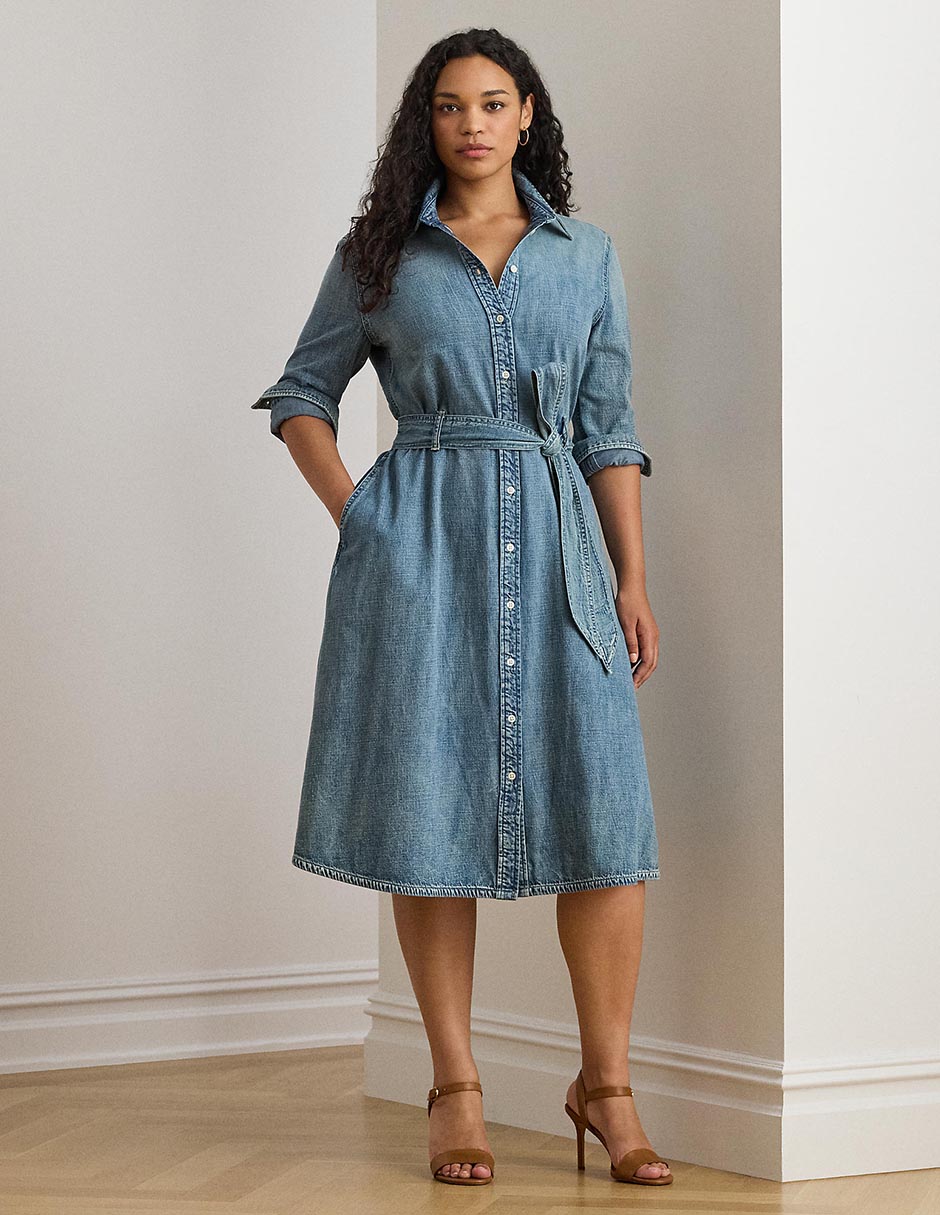 Vestido a la rodilla casual para mujer 1