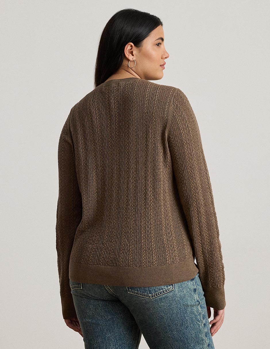 Suéter cuello redondo para mujer 2
