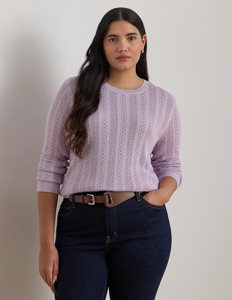 Suéter cuello redondo para mujer Suéter cuello redondo para mujer