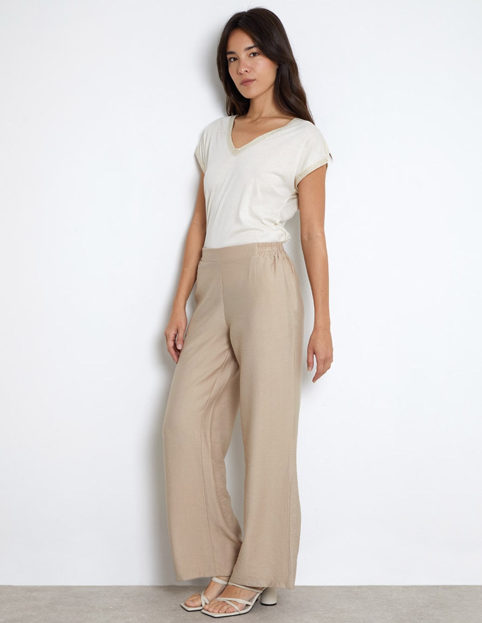 Pantalón relaxed flare para mujer 4