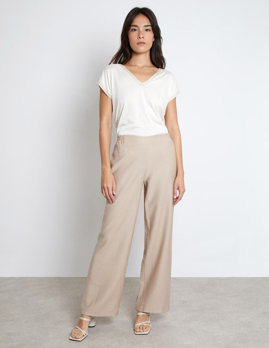 Pantalón relaxed flare para mujer 5