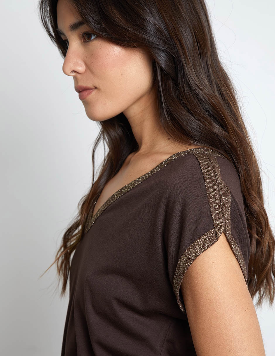 Blusa manga corta para mujer 4