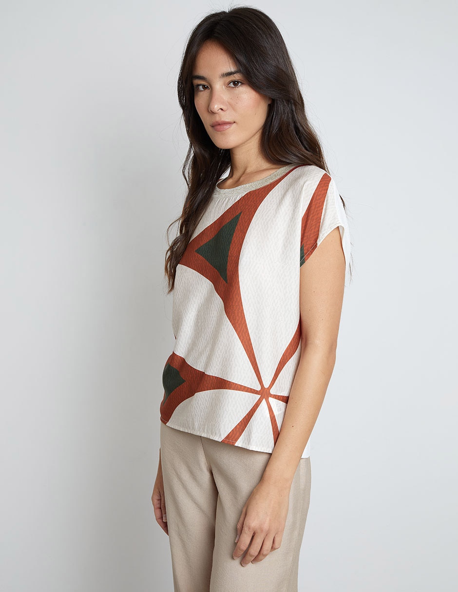 Blusa Trucco manga corta para mujer 2