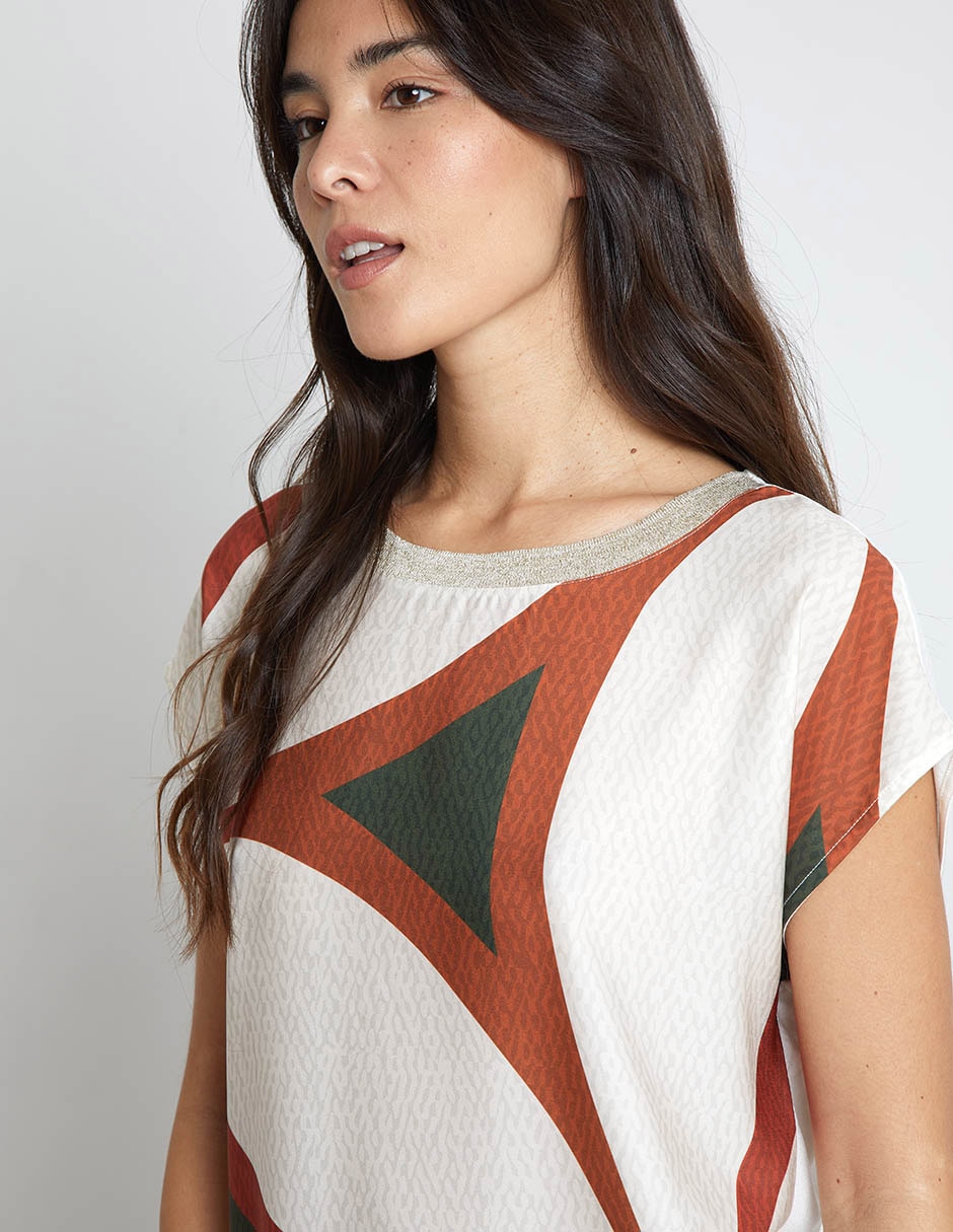 Blusa Trucco manga corta para mujer 4