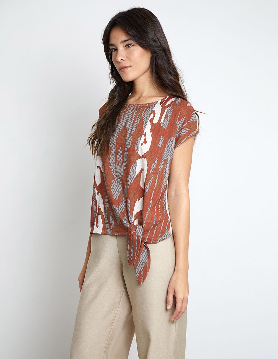 Blusa Trucco manga corta para mujer 2