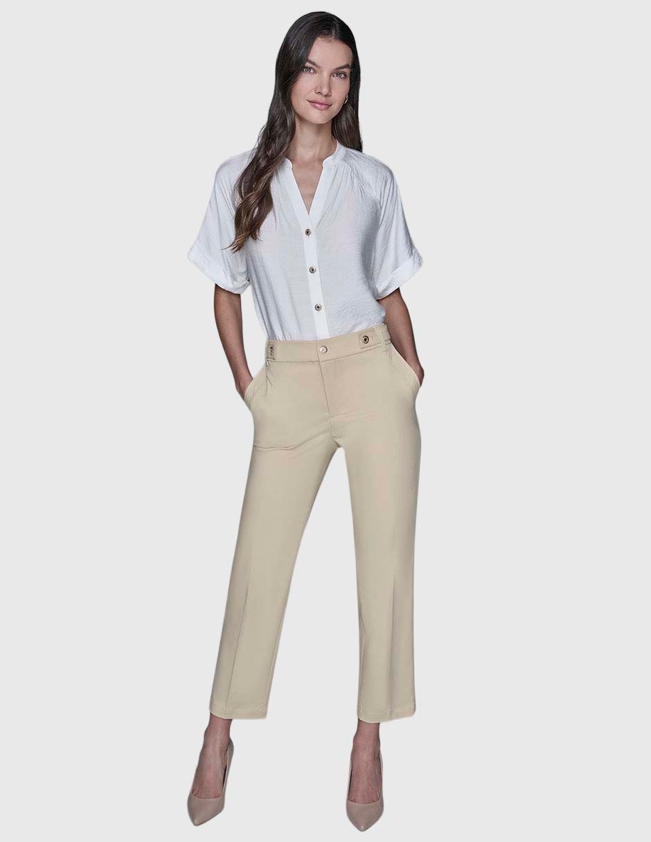Pantalón chino slim para mujer