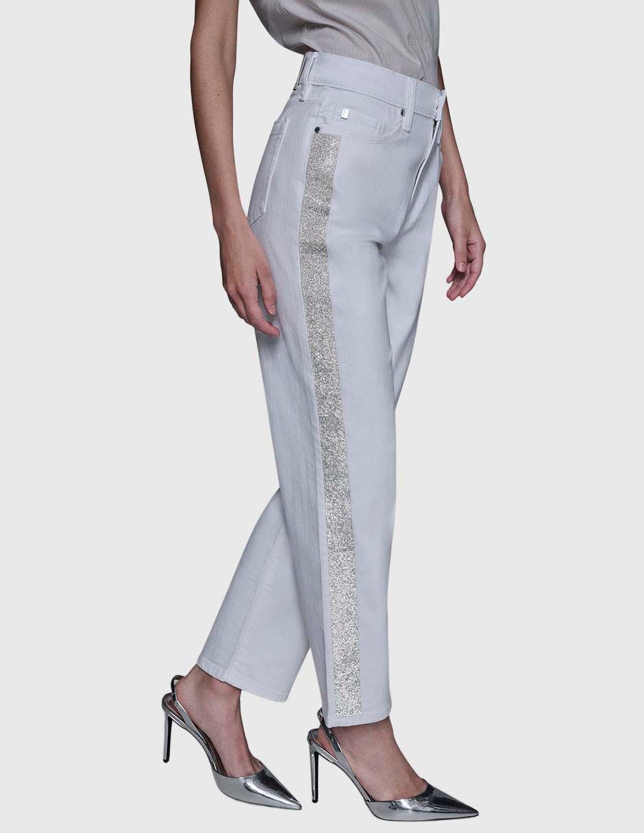 Jeans slim corte cintura para mujer 3