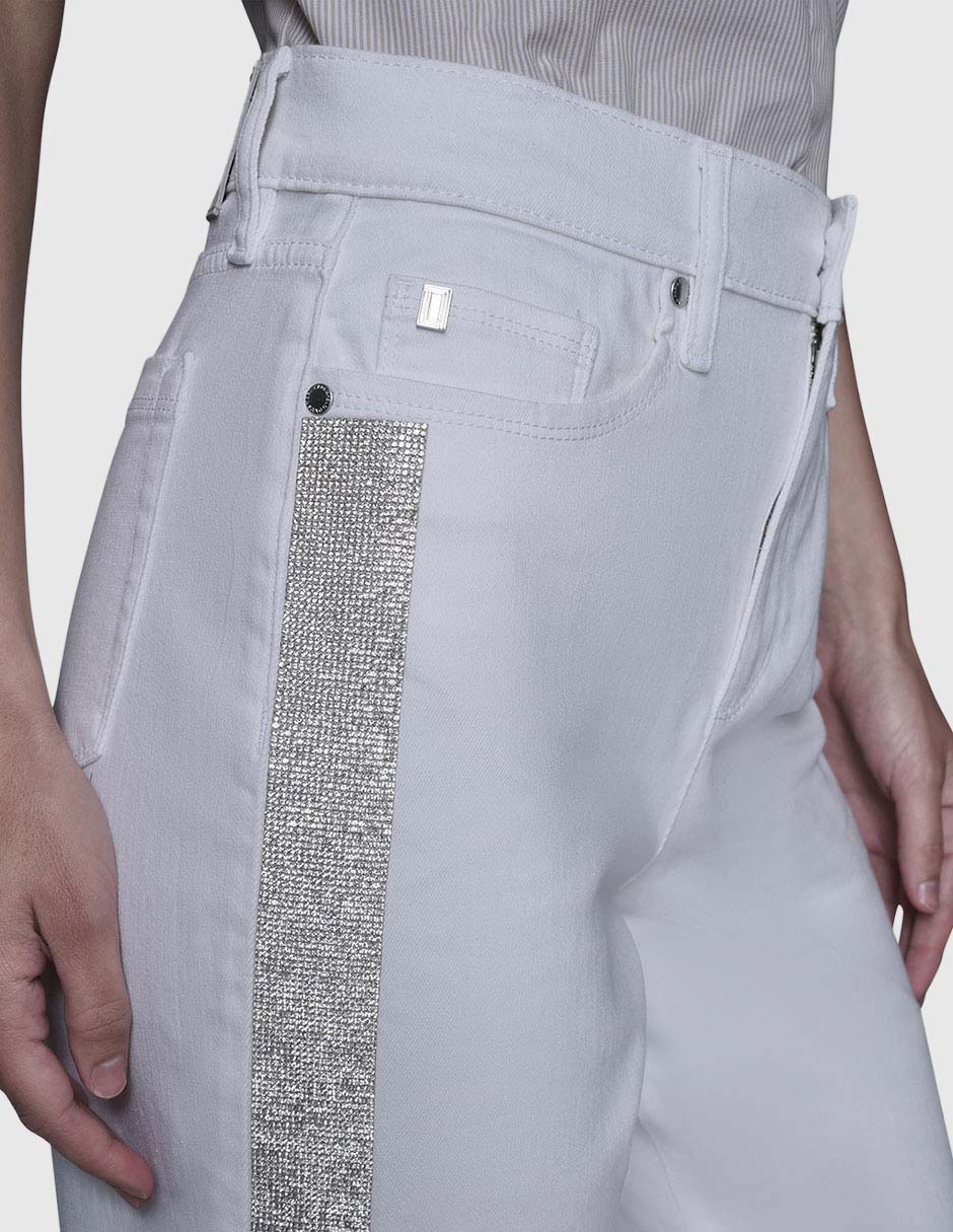 Jeans slim corte cintura para mujer 6