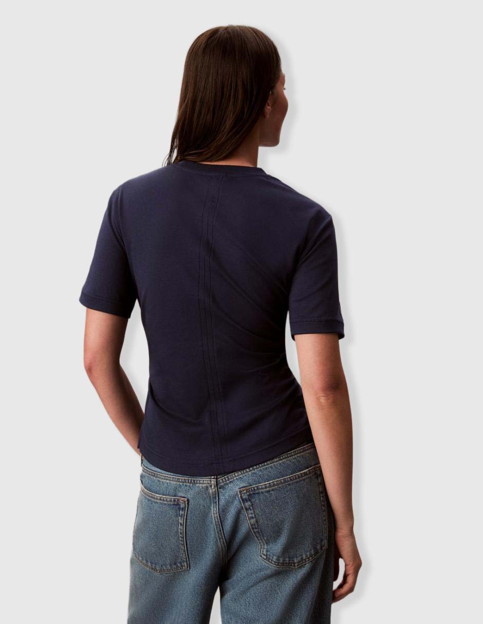 Playera manga corta cuello redondo para mujer 5