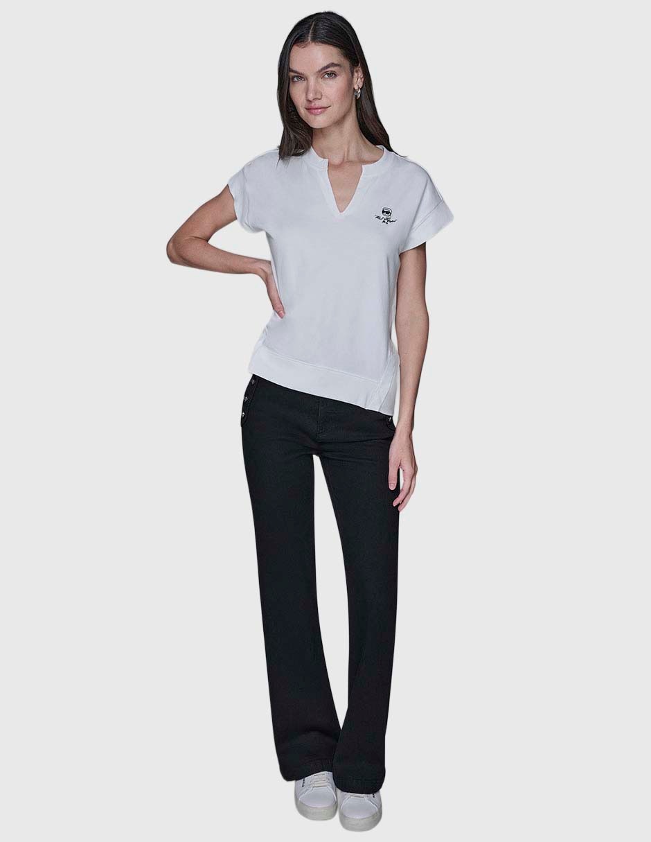 Blusa manga corta para mujer