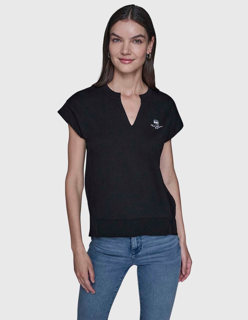 Blusa manga corta para mujer