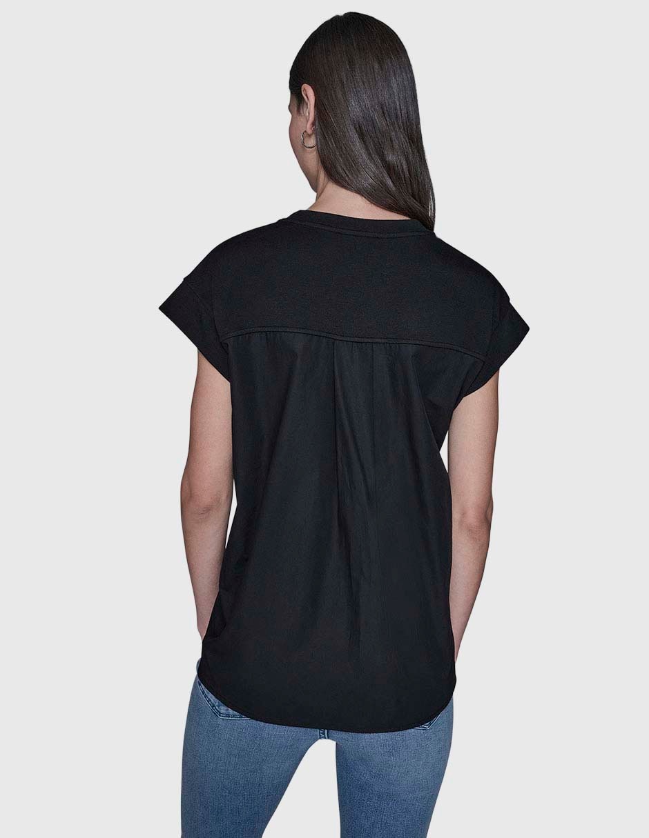 Blusa manga corta para mujer 4