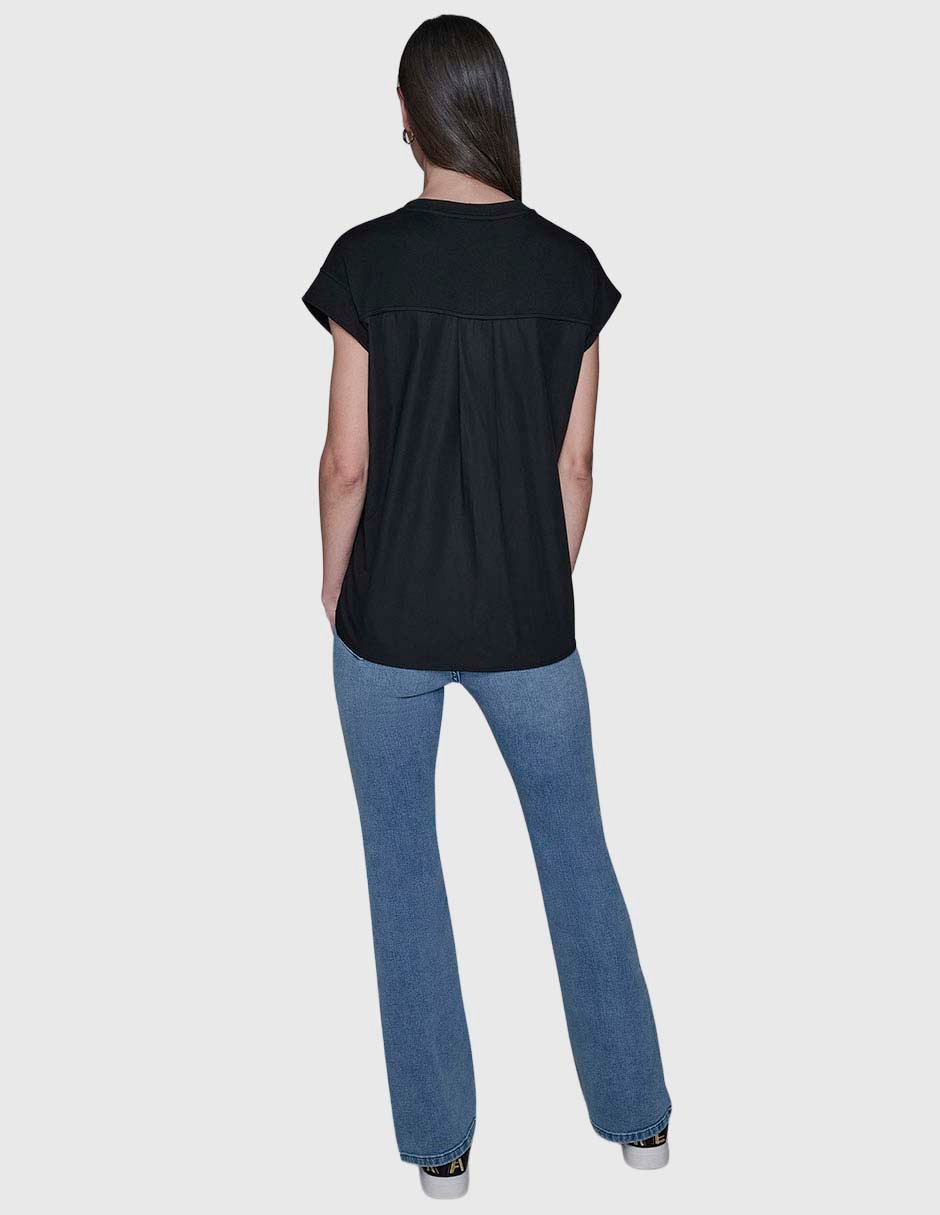 Blusa manga corta para mujer 5